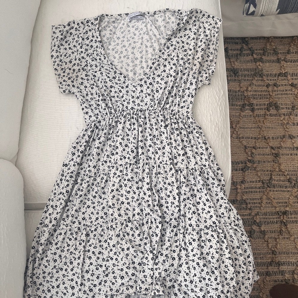 UO Julia Teared Ruffle Mini Dress